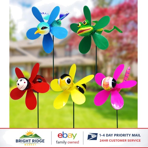 Colorful garden pinwheels wind - colorful,